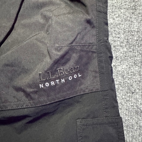 VTG LL Bean North Col Mens Medium Black Goretex Primaloft Ski Snowboard Pants - Picture 6 of 12